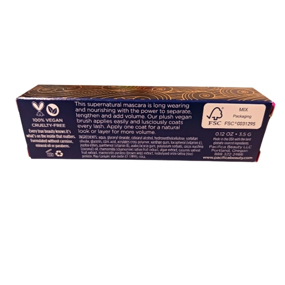 NEW PACIFICA NATURAL MINERALS STELLAR GAZE LENGTH & STRENGTH MINERAL MASCARA - Picture 2 of 2